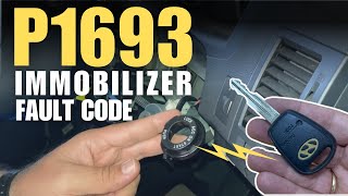 Fix P1693 Immobilizer Fault Code  Immobilizer Transponder Error  No Start immobilizer [upl. by Ettennaj463]