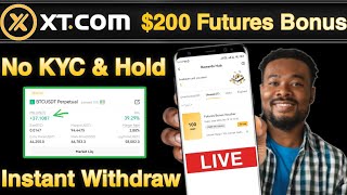 HUGE FREE 200 XT Exchange Futures Bonus 🤑 Easy Crypto Loot [upl. by Berger]