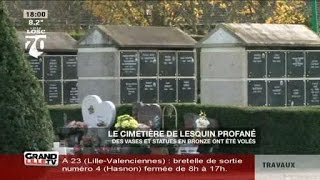 Le cimetière de Lesquin profané [upl. by Amory]