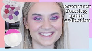 RELOVE REVOLUTION DANCING QUEEN COLLECTION PALETTE AND LIQUID HIGHLIGHT REVIEW REVOLUTION REVIEW [upl. by Jilli]