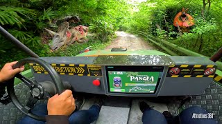 Jurassic ParkLike Jeep Ride w NO Track Drive Yourself Attraction  PANGEA at Movieland [upl. by Acisset]