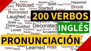 200 verbos regulares e irregulares en inglés con pronunciación y significado en español [upl. by Alekat]