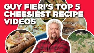 Guy Fieris Top 5 Cheesiest Recipe Videos  Guys Big Bite  Food Network [upl. by Nahgeam]