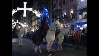 Cabalgata de Reyes Oviedo 2016 Rey Gaspar [upl. by Nhguavad555]