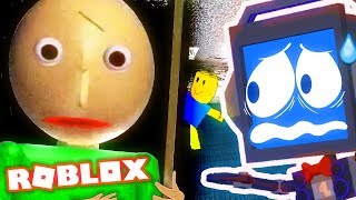 BALDI IN ROBLOX  Baldis Basics in Education and Learning Weird School Horror Game [upl. by Ban]