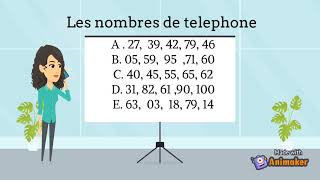 les nombres en français compréhension orale A1 exercice 2 [upl. by Delmore]