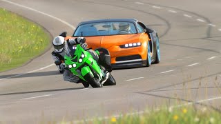 Kawasaki Ninja ZX14R 2014 vs Hypercars at Highlands [upl. by Lleon]