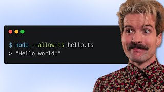 Node FINALLY Supports TypeScript [upl. by Notled]