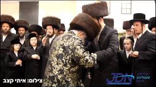 Viznitz Rebbe Dances at Temeshvar Riminov Komarna Wedding  Teves 5784 [upl. by Haonam477]