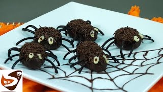 Dolci di Halloween ragnetti per bambini  ricette dolci Halloween candy recipes [upl. by Oilegor]