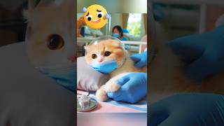 Cat in Train 🚃 is crashed and rescue to hospital shortvideo animals kittten gameplay rabbit [upl. by Noyerb]