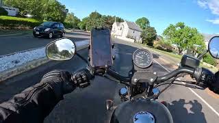 Harley Davidson Iron 883 POV  Marblehead Massachusetts [upl. by Peterson181]