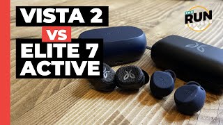 Jaybird Vista 2 vs Jabra Elite 7 Active Which true wireless headphones are best for runners [upl. by Anaoy188]