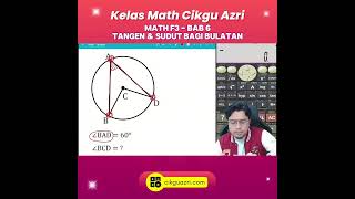 Matematik Tingkatan 3  Bab 6  Tangen amp Sudut bagi Bulatanwwwcikguazricom [upl. by Ailicec85]