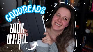 book unhaul 👀 lets declutter my goodreads tbr [upl. by Lzeil995]