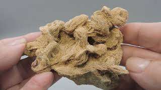 Baryte sand rose from Germany – cabinet size [upl. by Tfat34]