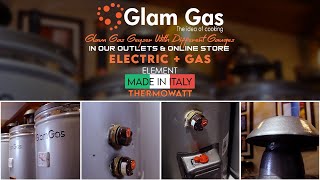 Introducing Glam Gas Geyser Electric  Gas  Element Made In Italy [upl. by Broeker711]