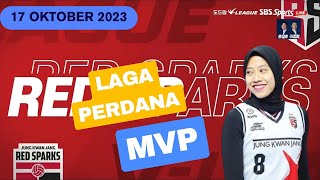 1 LAGA PERDANA MEGAWATI HANGESTRI di LIGA KOREA  RED SPARKS VS IBK ALTOS [upl. by Samaj]