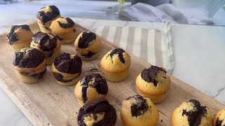 Mini muffins marbrés au nutella [upl. by Anit]