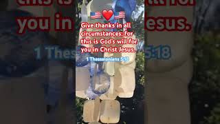 Bible Verse For Today 🙏1 Thessalonians 518 🇺🇸Give Thanks bibleverse thanks chimes [upl. by Cameron]