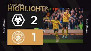 Hwang HeeChan sinks the treble winners  Wolves 21 Man City  Extended Highlights [upl. by Olympium]