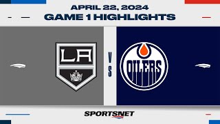 NHL Game 1 Highlights  Kings vs Oilers  April 22 2024 [upl. by Ellecrag]