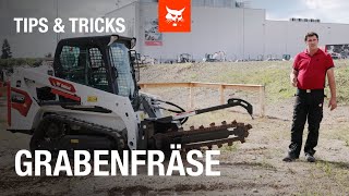 Tipps amp Tricks DE Bobcat Grabenfräse [upl. by Yar]