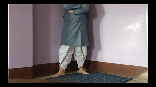 How to Wear a Dhoti The neat and comfortable way [upl. by Diver262]