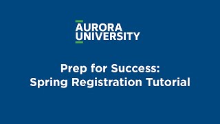 Prep for Success Spring Registration Tutorial [upl. by Elleuqar]