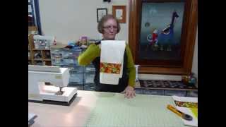 How to make a plain Tea Towel more exciting with delicious fabric  Quilting Tips amp Techniques 115 [upl. by Aibar113]