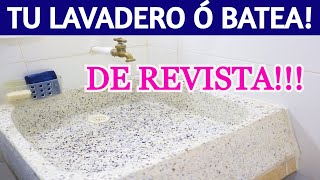 CÓMO DESPERCUDIR LA BATEA Ó LAVADERO FÁCIL Y RÁPIDO  TU CASA CÓMO UNA TACITA DE PLATA [upl. by Vihs]