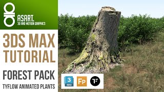 3Ds Max and Forest Pack and tyFLOW Tutorial  quotHow to scatter animated plantsquot [upl. by Rahm]