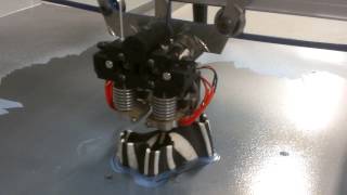 ErectorBot large scale 3D printer  Dual color print test video 1 [upl. by Herbert]