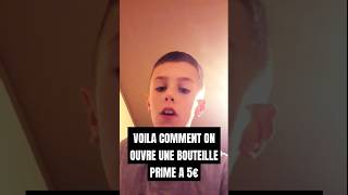 VOILÀ COMMENT ON OUVRE UNE BOUTEILLE PRIME À 5€ viralshort pourtoi [upl. by Ettegroeg]