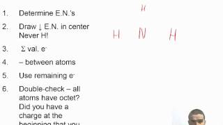 Chapter 05  06  PROBLEM  Lewis Structure for NH3 [upl. by Edahsalof]