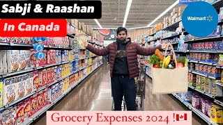 SPENDING 100 IN WALMART  Canada 🇨🇦  Walmart m ki Shopping 🇨🇦 Groceries prices 2024 in Canada [upl. by Sorgalim]