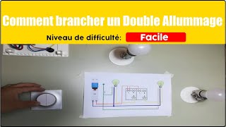 Comment réaliser un Double Allumage double interrupteur [upl. by Aldridge]