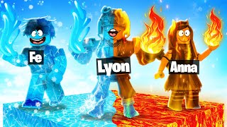 ROBLOX GUERRA degli ELEMENTI FUOCO ACQUA GHIACCIO [upl. by Chilson]