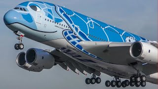 60 MINUTES PURE AVIATION  AIRBUS A380 BOEING 747 AIRPLANE compilation  4K [upl. by Ttocserp]