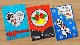 🎅🏼Tarjetas para navidad  Tarjeta hecha a mano  Christmas Card ⭐ [upl. by Laflam]