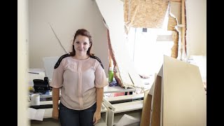 Employee recounts vehicle crashing into office a foot from her desk [upl. by Spector428]