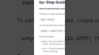 Build the smtplib module to send email in Python  Email FAQ by Mailtrap [upl. by Jacquie]