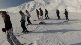 Met de beginners van de blauwe piste nummer 13 in Hochfügen [upl. by Dj]