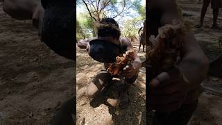 Having Beef daily for breakfast hadzabetribe africantribe hadza monkeys animals shorts [upl. by Monteith]