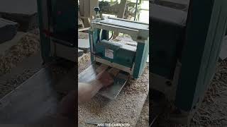 How to use the Makita Thickness Planer for smooth and even wood surfaces video I Akie The Carpenter [upl. by Pantia]