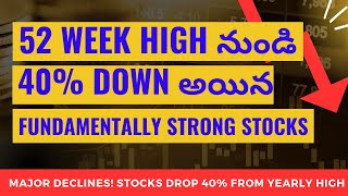 Stocks Plunge Down 40 from 52Week Highs [upl. by Ybbil398]