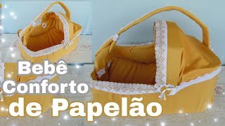 Bebê Conforto de Papelão para Bebê RebornBonecas [upl. by Carree]