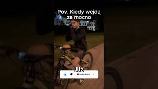 Pov Kiedy Garnki wejdą za mocno😅mtbstuntcyclingbmx bikelife pov automobile dirtbike biker [upl. by Curkell]