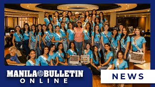 Binibining Pilipinas 2024 candidates visit the Manila Bulletin HQ [upl. by Aennil]