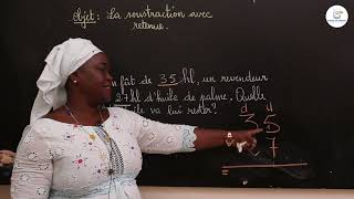 Cours  CE2  Mathématiques Activités Numériques  La soustraction avec retenue  Mme Sarr [upl. by Iliak]